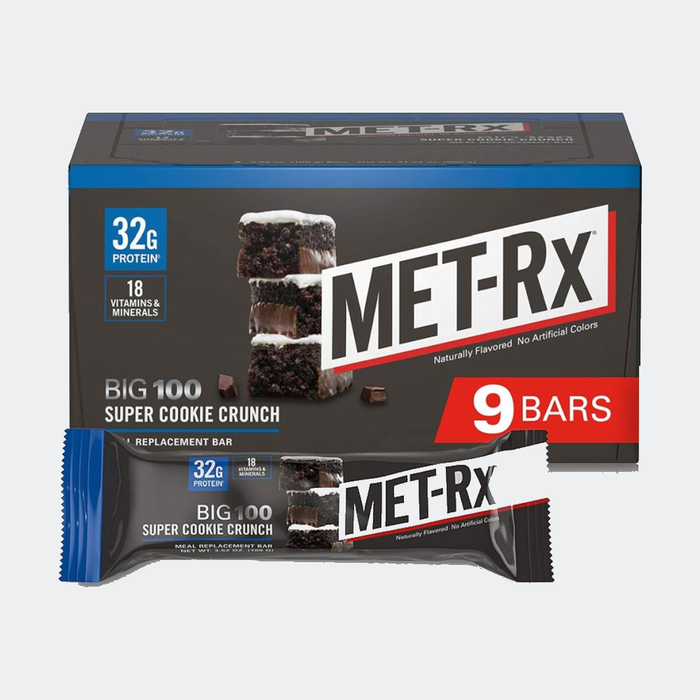 MET-Rx Big 100 Meal Replacement Protein Bar, (Pack of 9)