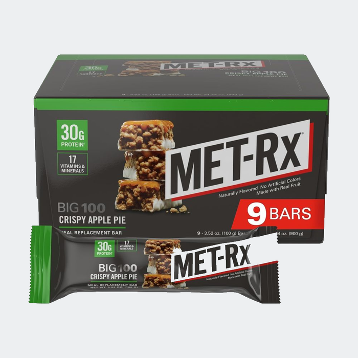 MET-Rx Big 100 Meal Replacement Protein Bar, (Pack of 9)