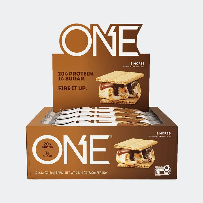 One Brand ONE Bar with 20g Protein, Gluten-Free, 2.12 Oz, Pack of 12