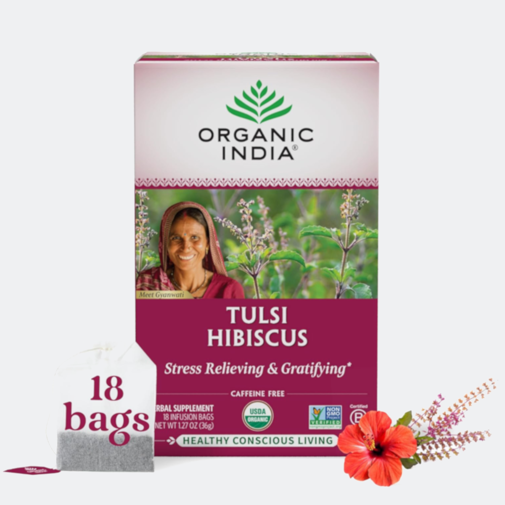 Organic India Tulsi Moringa Tea 36g - 18 Infusion Bags per pack - Clearance Sale