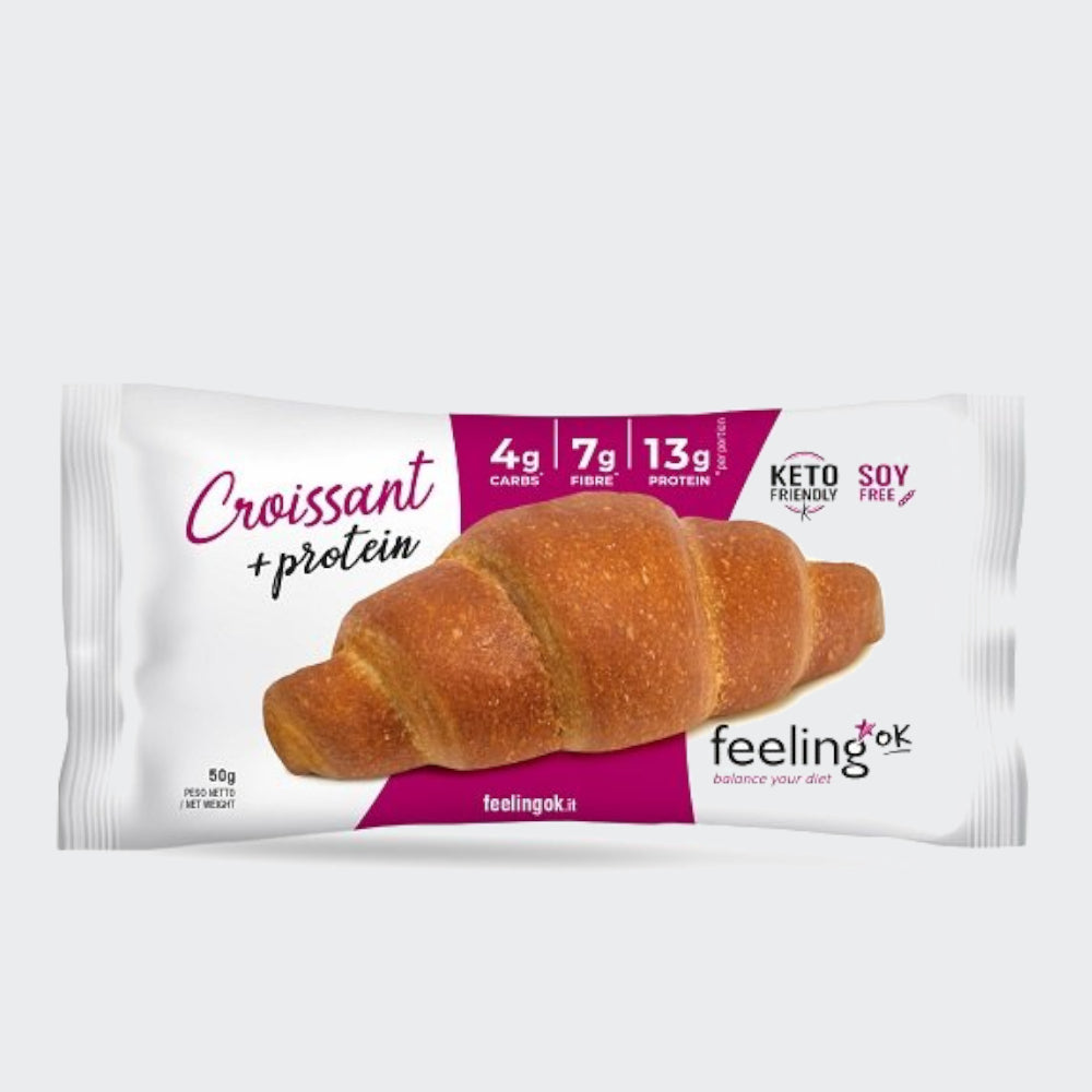 Feeling Ok Cream Filled Protein Croissant 50g - Keto Friendly