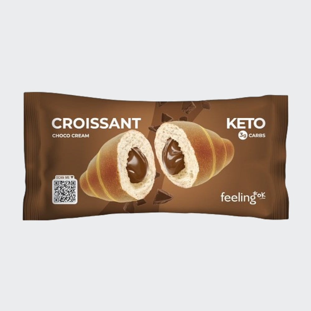 Feeling Ok Cream Filled Protein Croissant 50g - Keto Friendly
