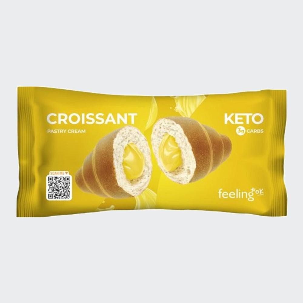 Feeling Ok Cream Filled Protein Croissant 50g - Keto Friendly