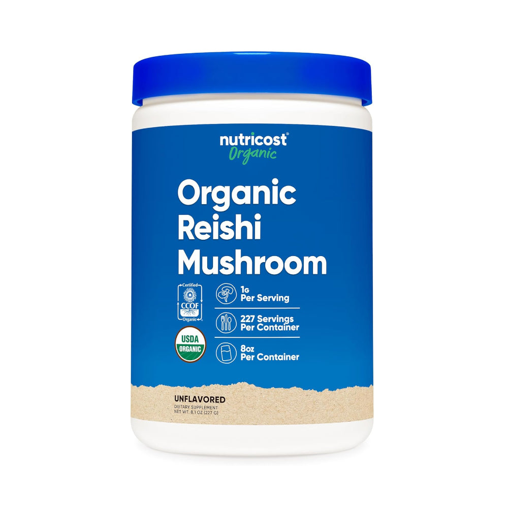 Nutricost Organic Reishi Mushroom Powder 227g - Unflavoured