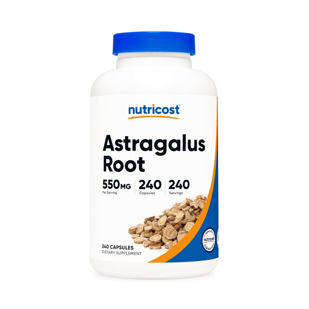 Nutricost Astragalus Capsules 550mg, 240 Capsules - Non-GMO and Gluten Free