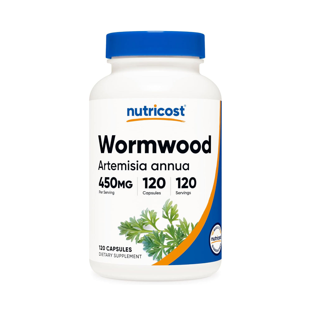 Nutricost Wormwood Capsules 450mg, 120 Capsules - Vegetarian Caps, Gluten Free and Non-GMO