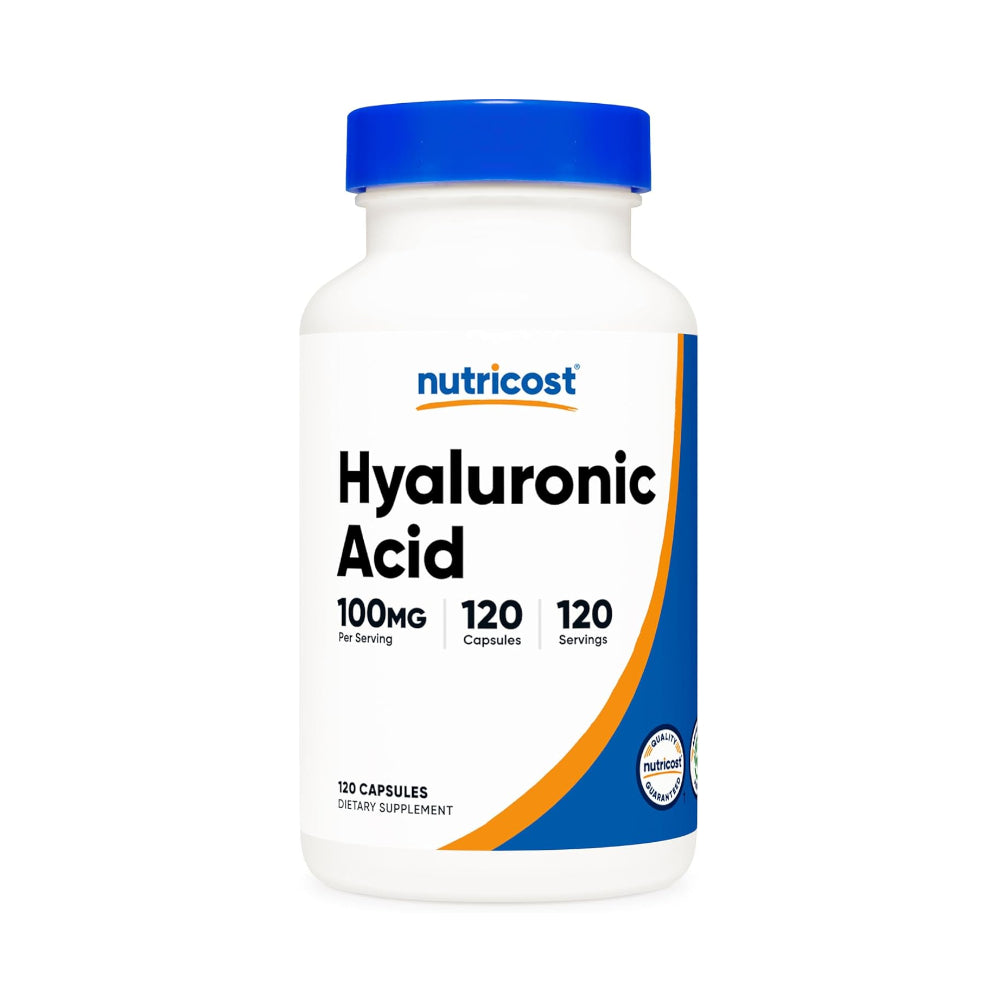 Nutricost Hyaluronic Acid Capsules 100mg,120 Vegetarian Capsules - Gluten Free, Non-GMO