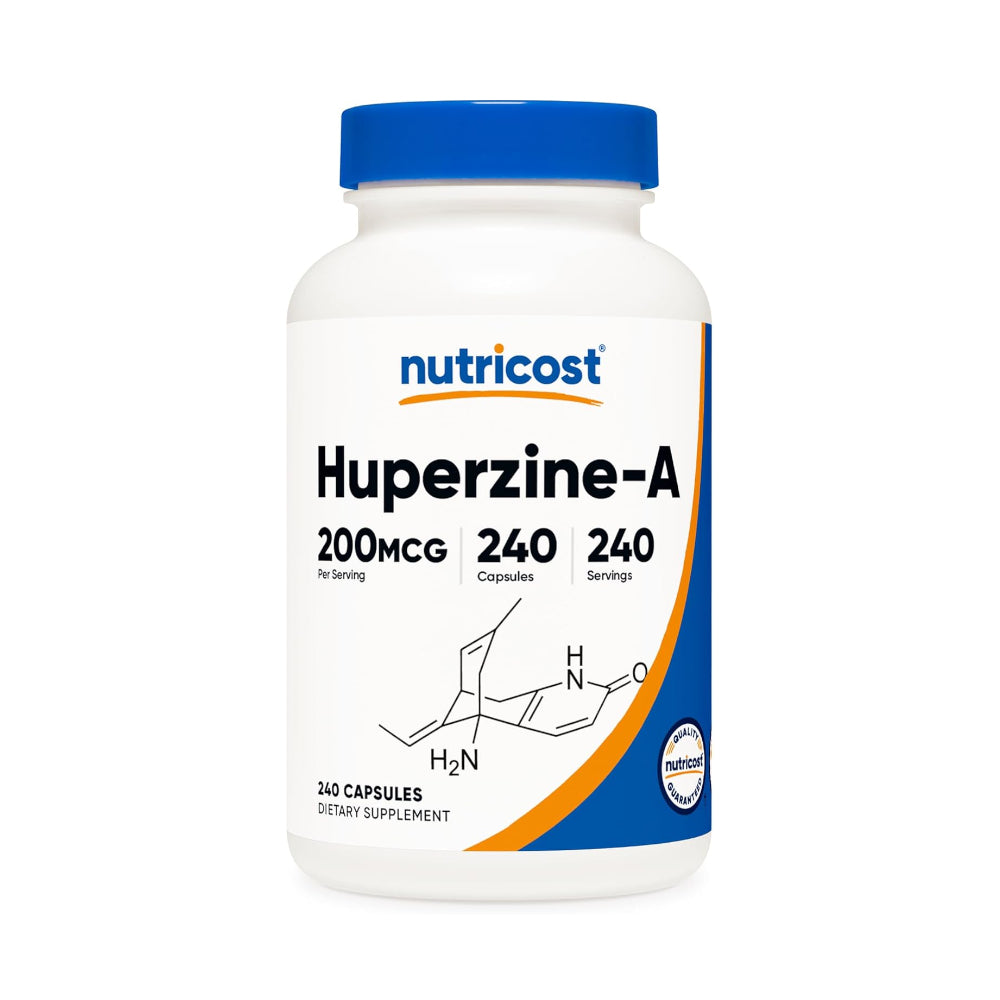Nutricost Huperzine A Capsules 200mcg, 240 Capsules - Non-GMO, Vegetarian Friendly