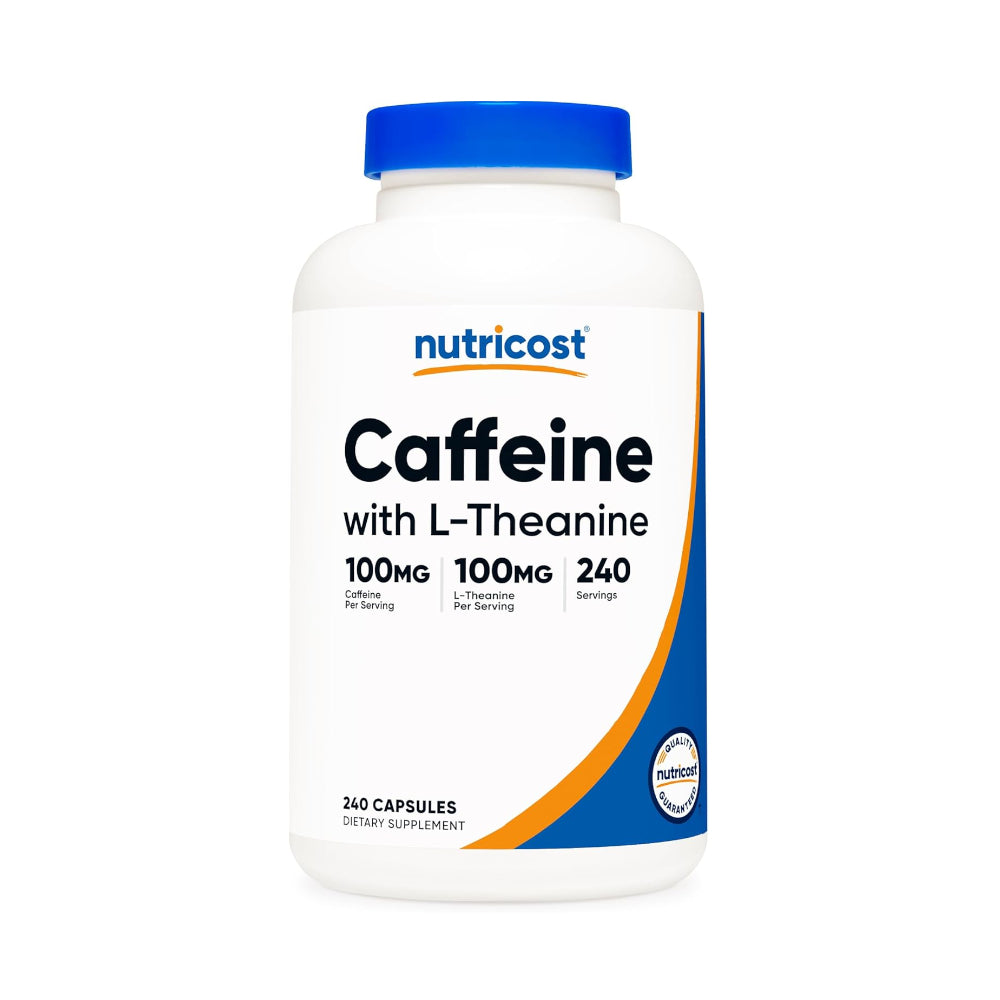 Nutricost Caffeine with L-Theanine, 240 Capsules - Non-GMO and Gluten Free
