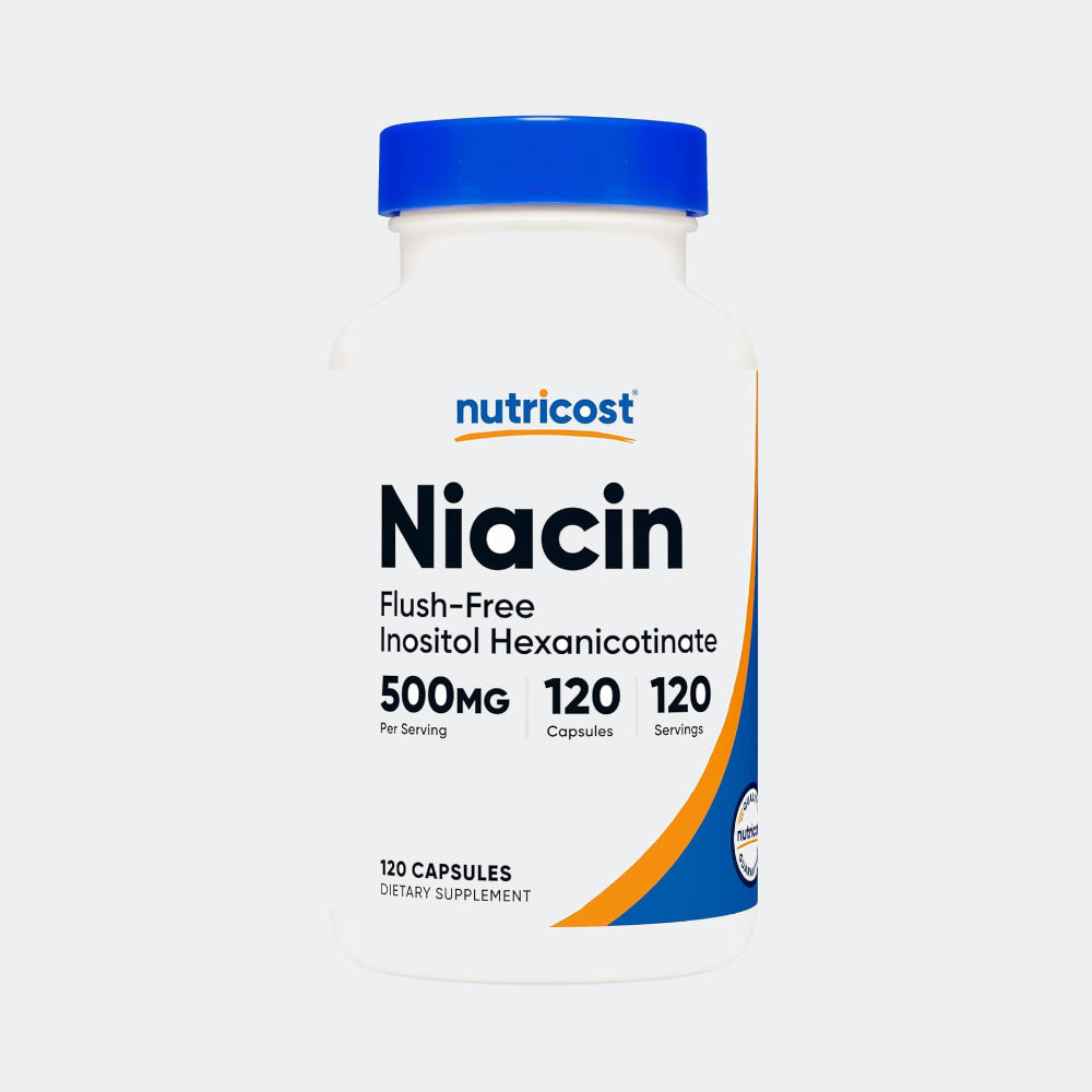 Nutricost Niacin (Flush-Free) Inositol Hexanicotinate 500mg - 120 Capsules