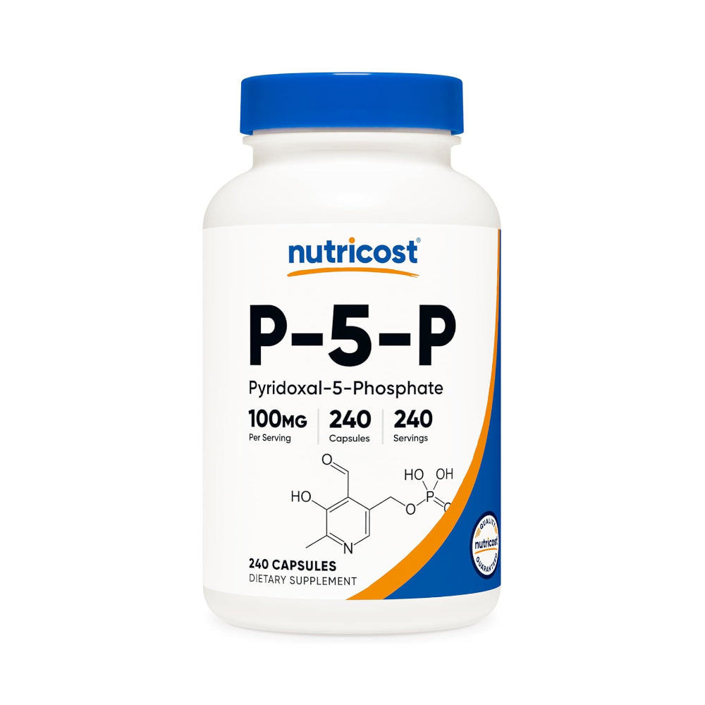 Nutricost P5P Vitamin B6 Supplement 100mg, 240 Capsules (Pyridoxal-5-Phosphate) - Vegetarian Friendly, Non-GMO, Gluten Free