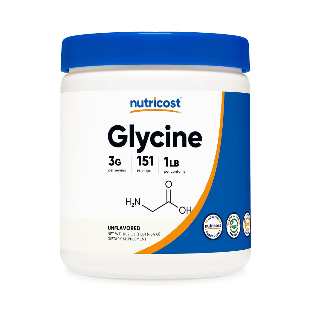Nutricost Glycine Powder 1lb - Non-GMO, Gluten Free
