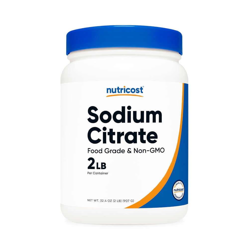 Nutricost Sodium Citrate Powder - Food Grade, Non-GMO - Emulsifier, Natural Flavor Enhancer, Food Preservant
