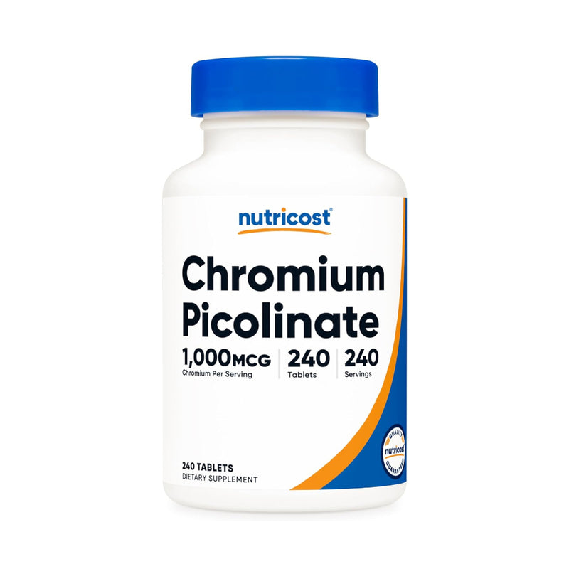 Nutricost Chromium 1000mcg, 240 Tablets - Gluten Free, Non-GMO