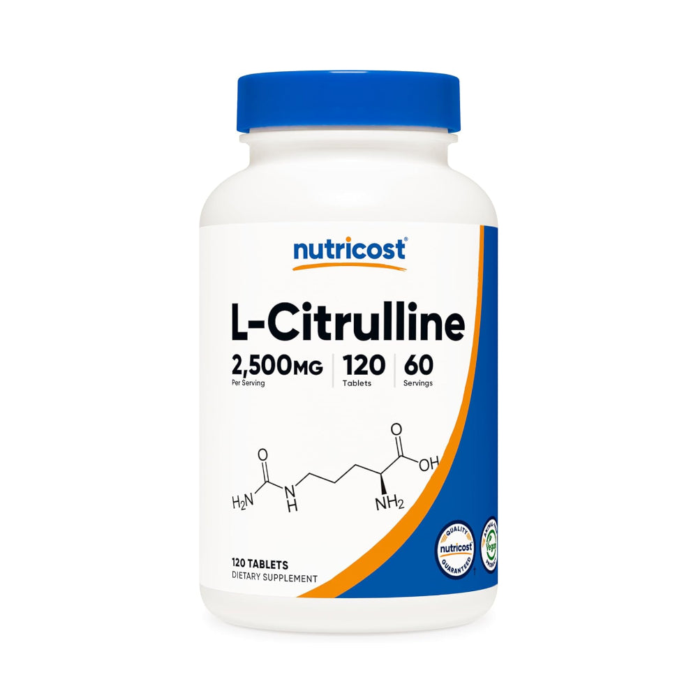 Nutricost L-Citrulline 2500mg Per Serving, 120 Tabs - 60 serving - Non-GMO and Gluten Free Supplement