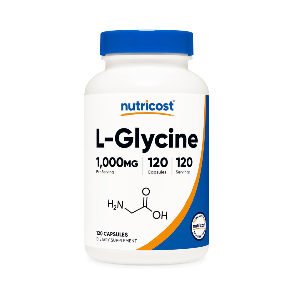 Nutricost L-Glycine 1000mg, 120 Capsules - Vegetarian, Non-GMO and Gluten Free