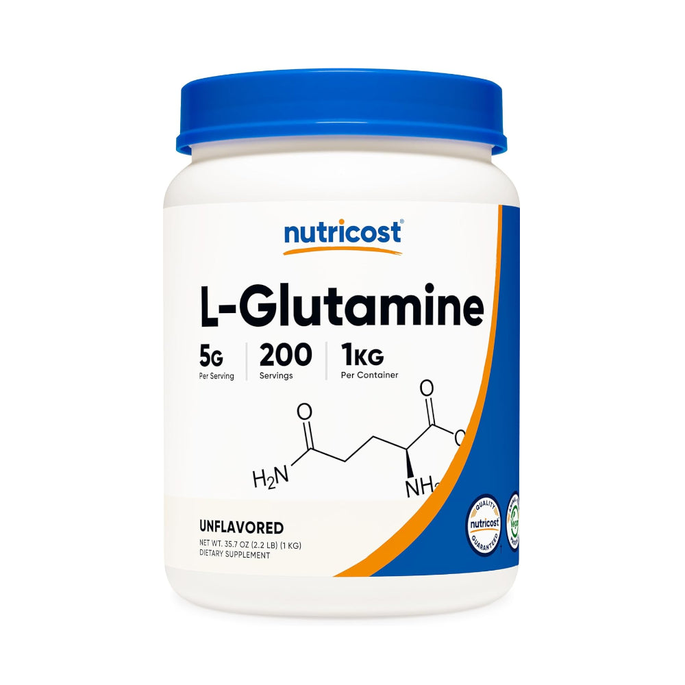 Nutricost L-Glutamine Powder 1kg - Unflavored, Non-GMO, Gluten Free