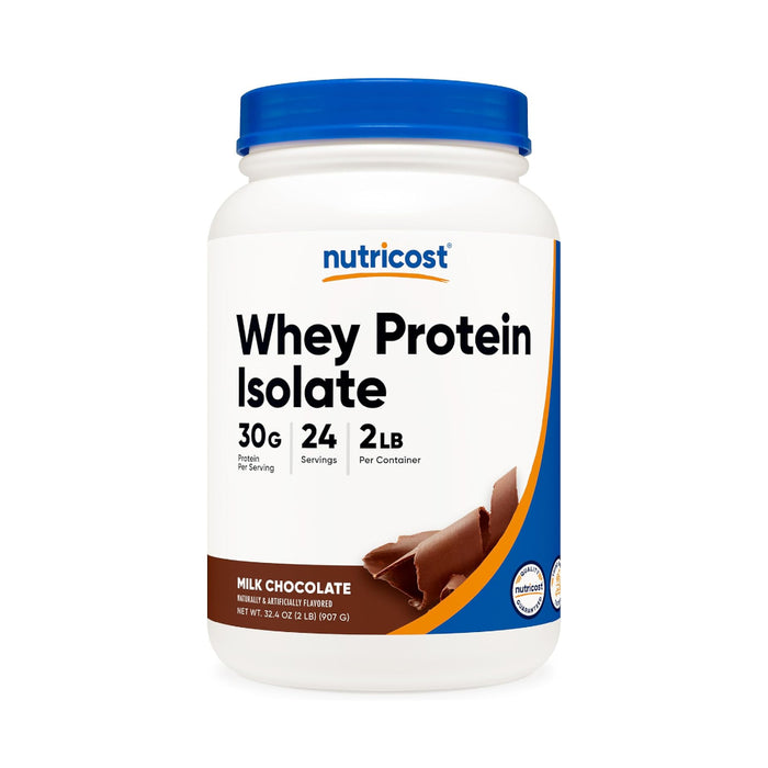 Nutricost Whey Protein Isolate Powder 2lb - Gluten Free & Non-GMO