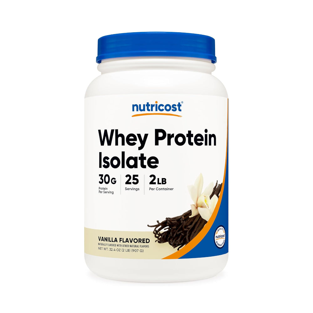 Nutricost Whey Protein Isolate Powder 2lb - Gluten Free & Non-GMO