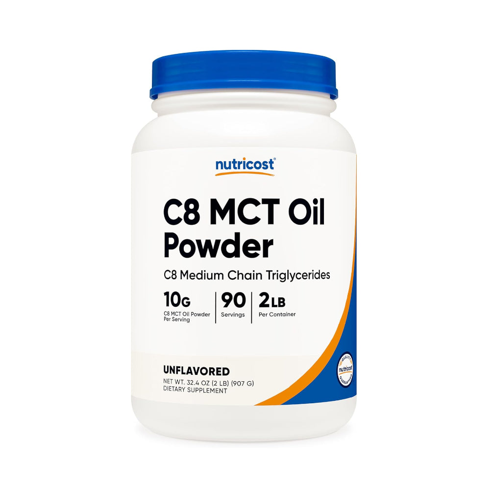 Nutricost C8 MCT Oil Powder 2lb - 95% C8 MCT Oil Powder