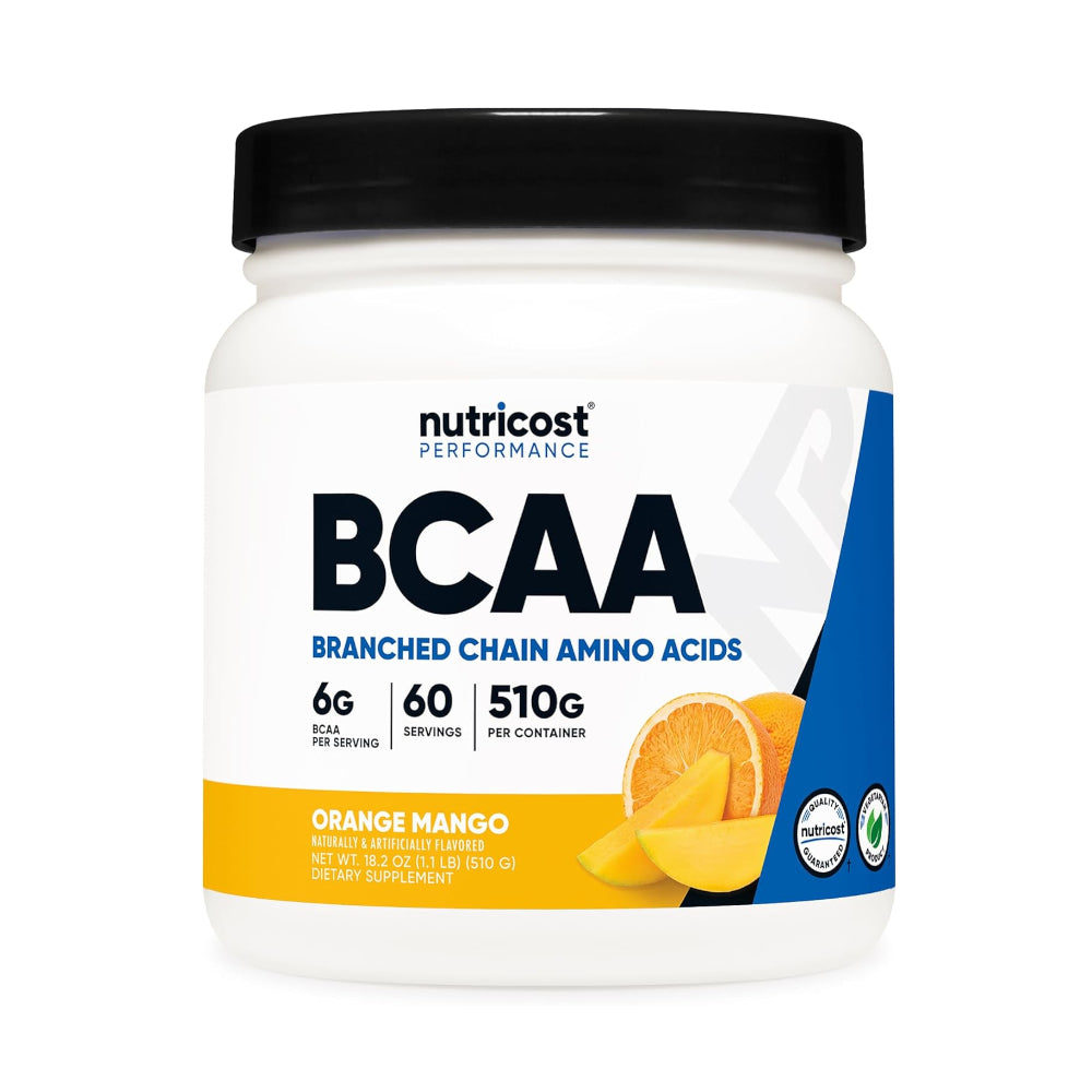 Nutricost BCAA Powder 60 Servings - Orange Mango