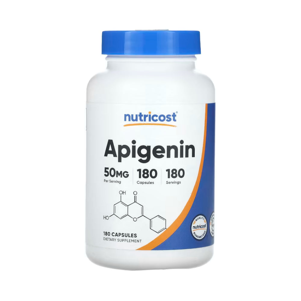 Nutricost Apigenin 50mg, 180 Capsules - Non-GMO, Gluten Free, Vegan