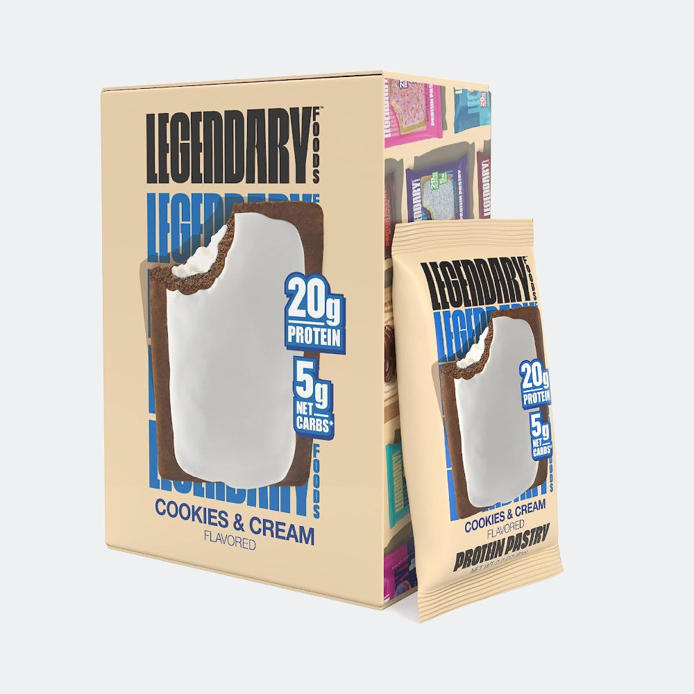 Legendary Foods Tasty Pastry 61g, Keto Friendly, High Protein Snacks (Pack of 10)