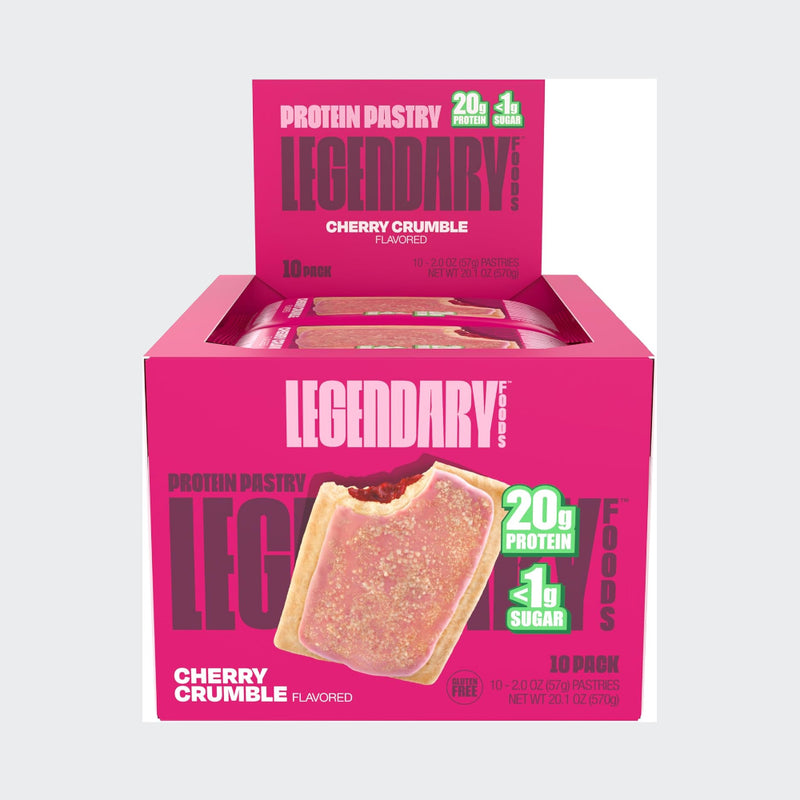Legendary Foods Tasty Pastry 61g, Keto Friendly, High Protein Snacks (Pack of 10)