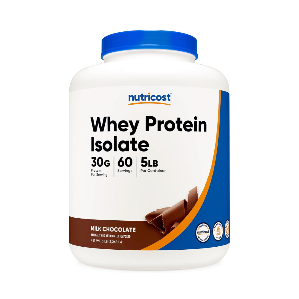Nutricost Whey Protein Isolate Powder 5lb - Gluten Free & Non-GMO
