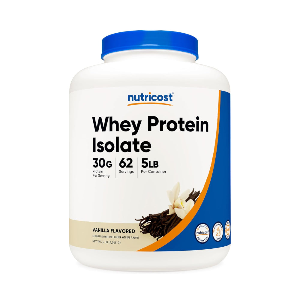 Nutricost Whey Protein Isolate Powder 5lb - Gluten Free & Non-GMO