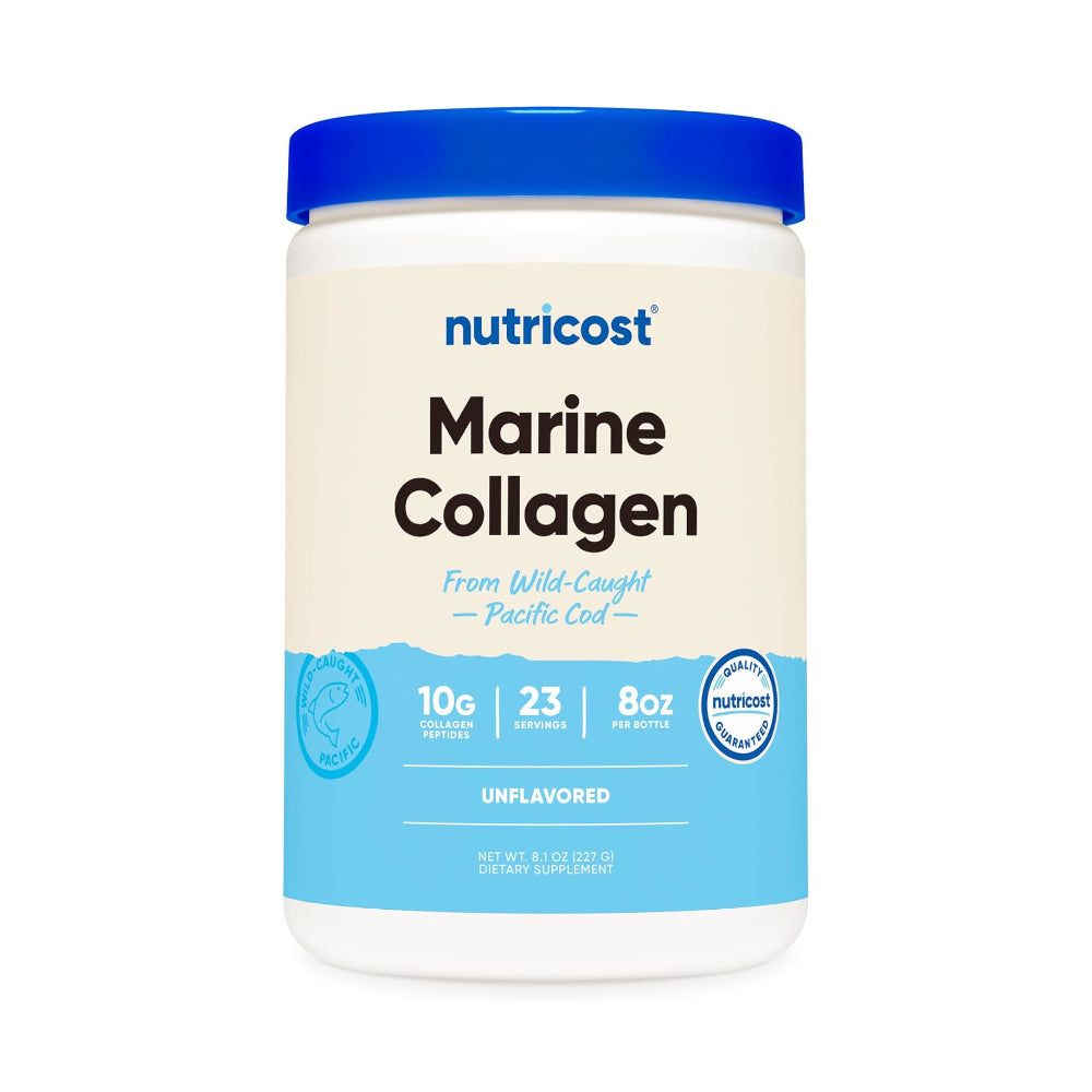 Nutricost Marine Collagen Powder Wild Caught Fish (8 oz) - 23 Servings, 10 G Protein Per Serving