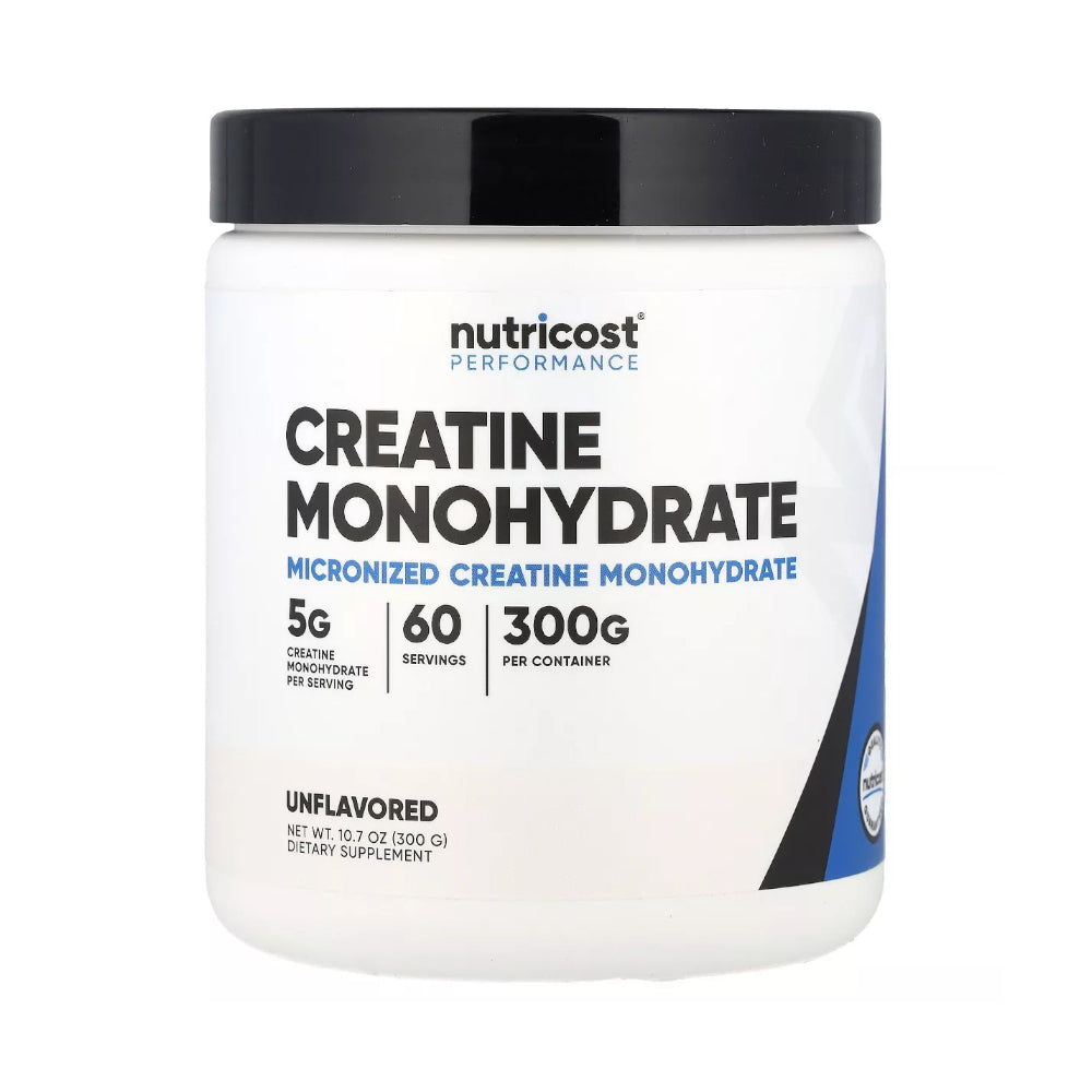 Nutricost Creatine Monohydrate Micronized Powder 300g - Unflavoured