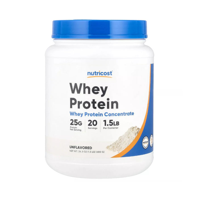 Nutricost Whey Protein Concentrate 1.5lb - 25 Grams of Protein per serving