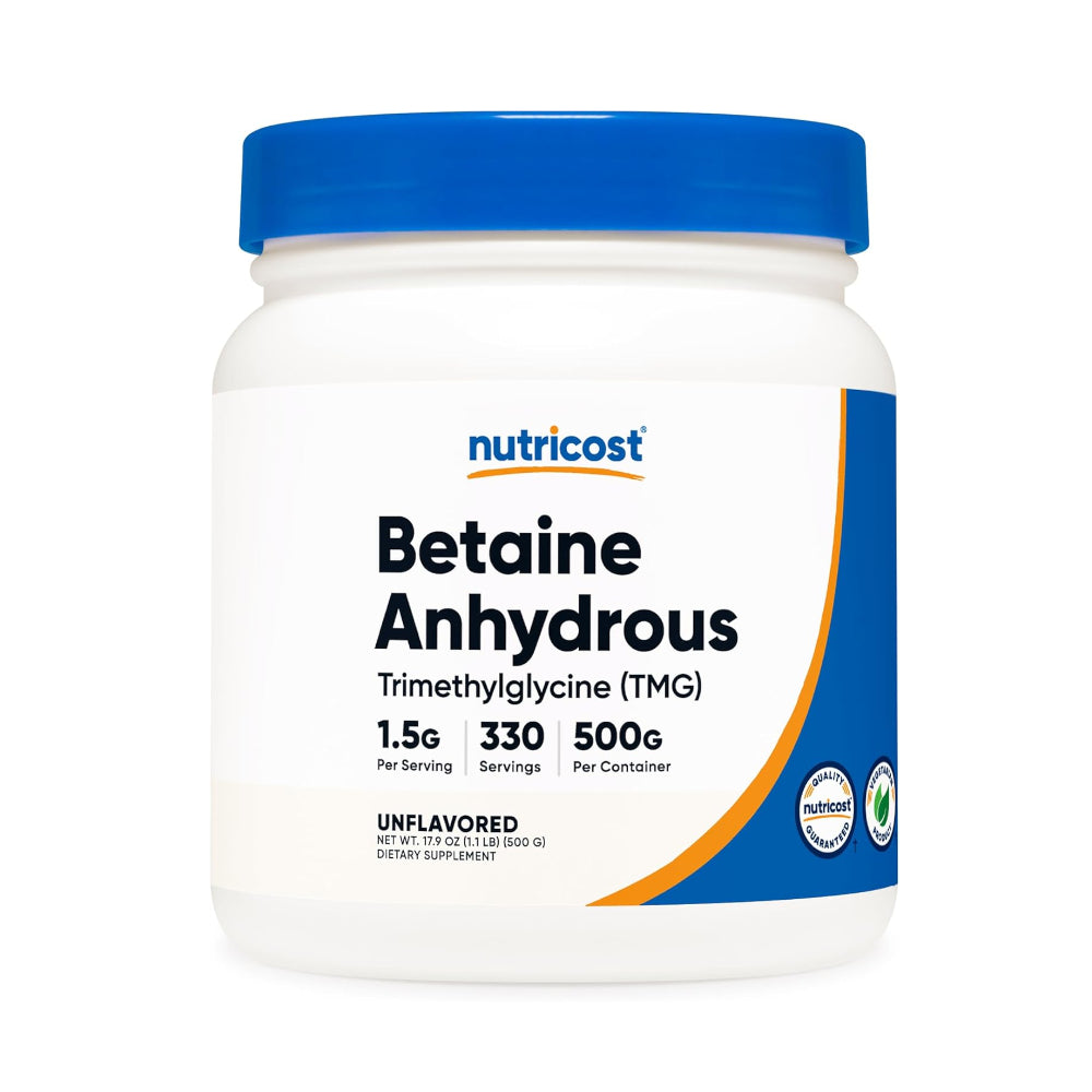 Nutricost Betaine Anhydrous Trimethylglycine (TMG) Powder 500g