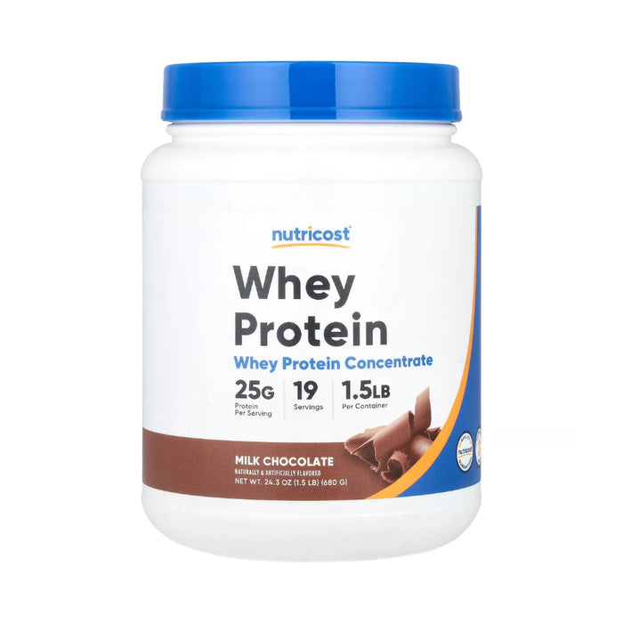Nutricost Whey Protein Concentrate 1.5lb - 25 Grams of Protein per serving