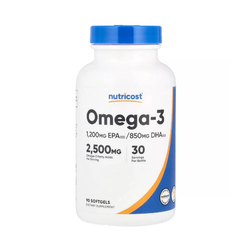 Nutricost Omega-3, 2500 mg, 90 Softgels
