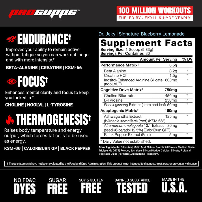 ProSupps Dr. Jekyll Signature Pre-Workout Powder 30 serving