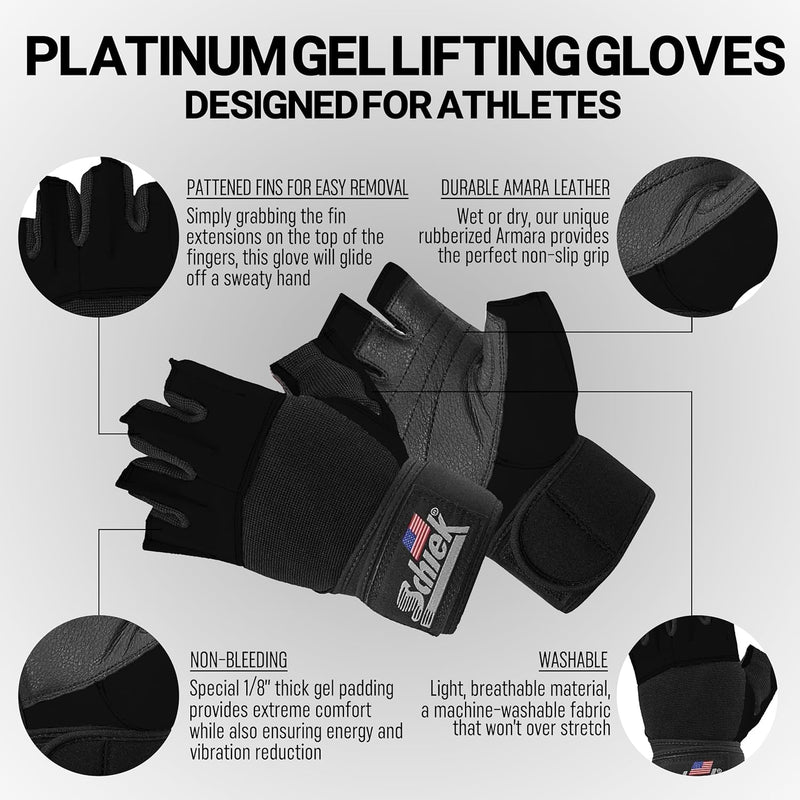 Schiek Model 530 Platinum Series Lifting Gloves