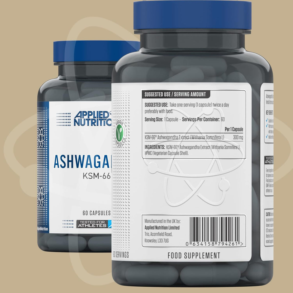 Applied Nutrition Ashwagandha KSM-66 - 60 Capsules