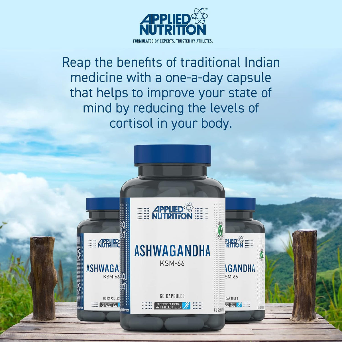 Applied Nutrition Ashwagandha KSM-66 - 60 Capsules