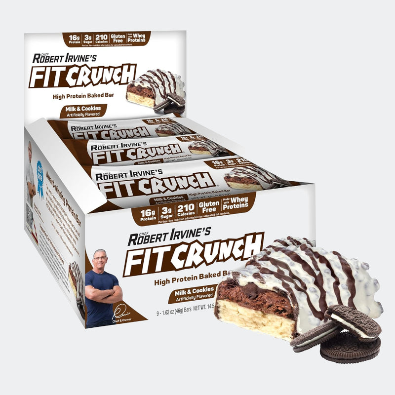 FitCrunch High Protein Baked Bar, 1.62oz (Pack of 9)