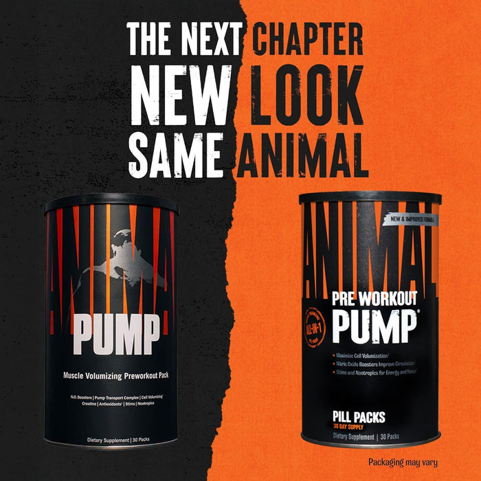 Universal Nutrition Animal Pump Pre Workout Unflavoured, 30 Packs