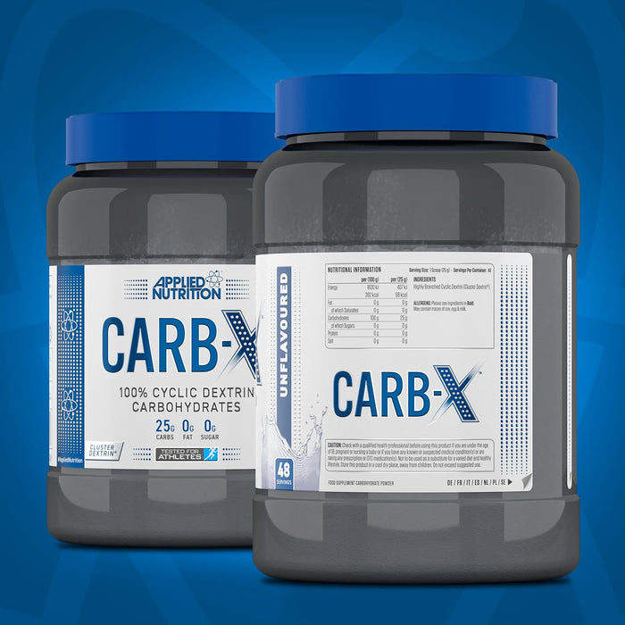 Applied Nutrition Carb X Highly Branched Cyclic Dextrin Carbohydrates, Orange Burst, 1.2kg, 48 Servings