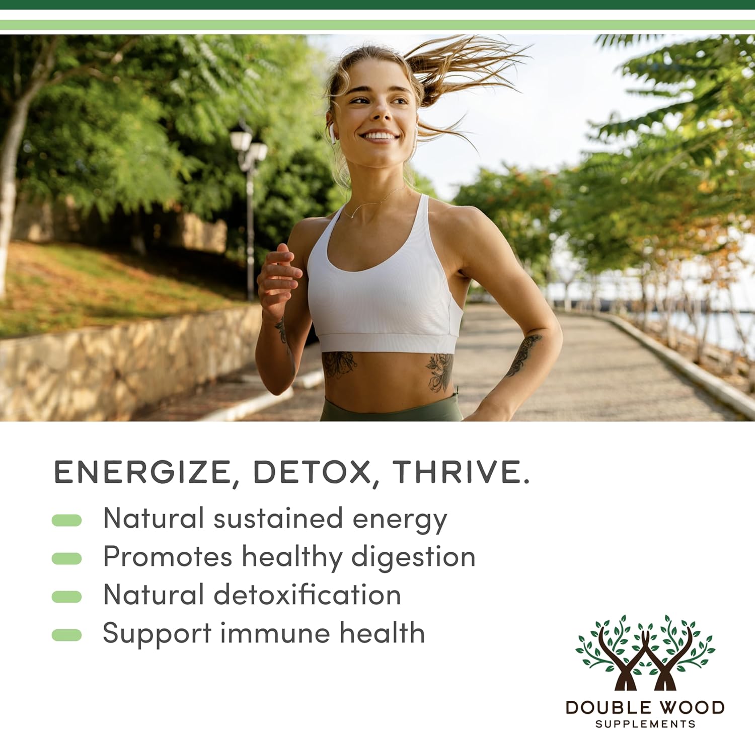 Double Wood Supplements Liquid Chlorophyll Drops 2 Fl oz