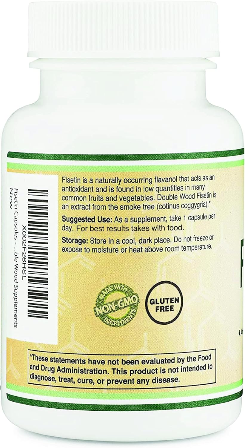 Double Wood Supplements Fisetin 100mg - 60 Capsules