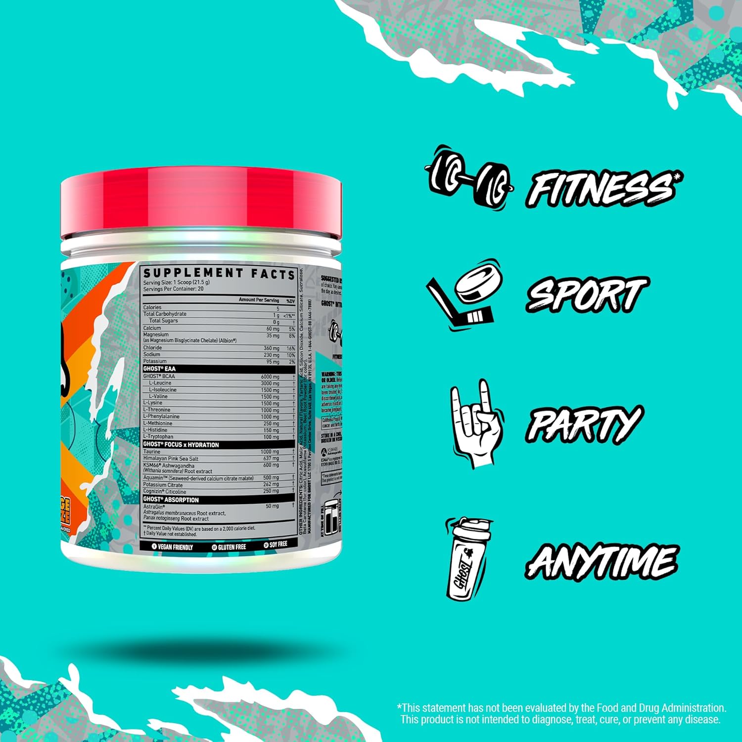 Ghost Intra Pre-Workout Powder 430g - 20 serving - Clearance Sale