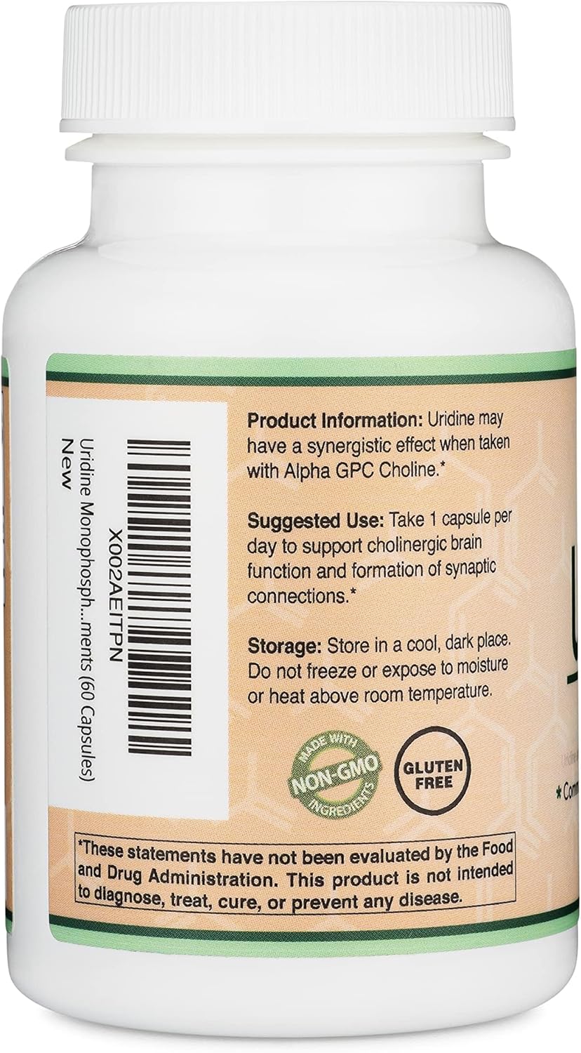Double Wood Supplements Uridine Monophosphate 300mg – 60 Capsules