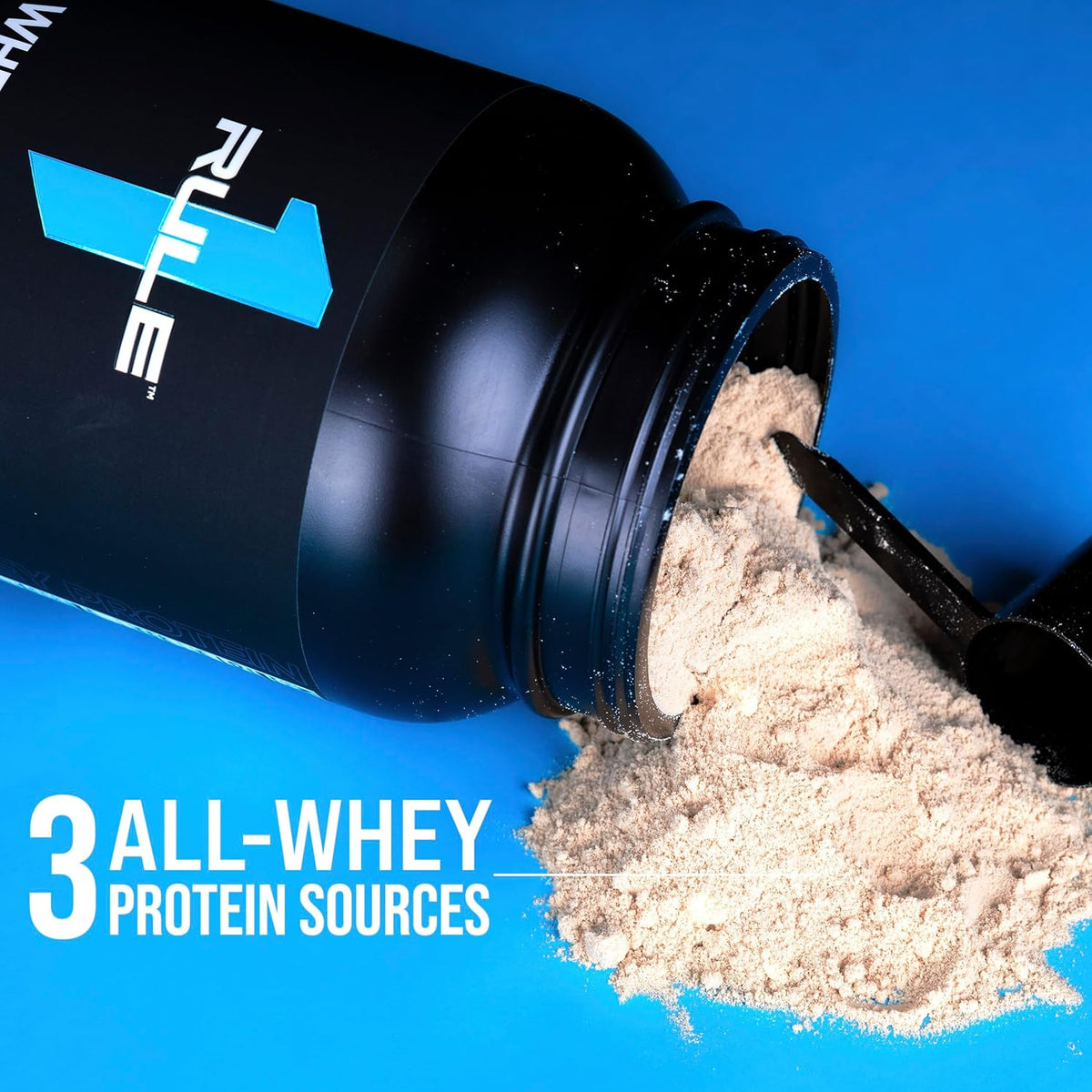 Rule 1 Whey Protein Powder 5lb - Chocolate Fudge