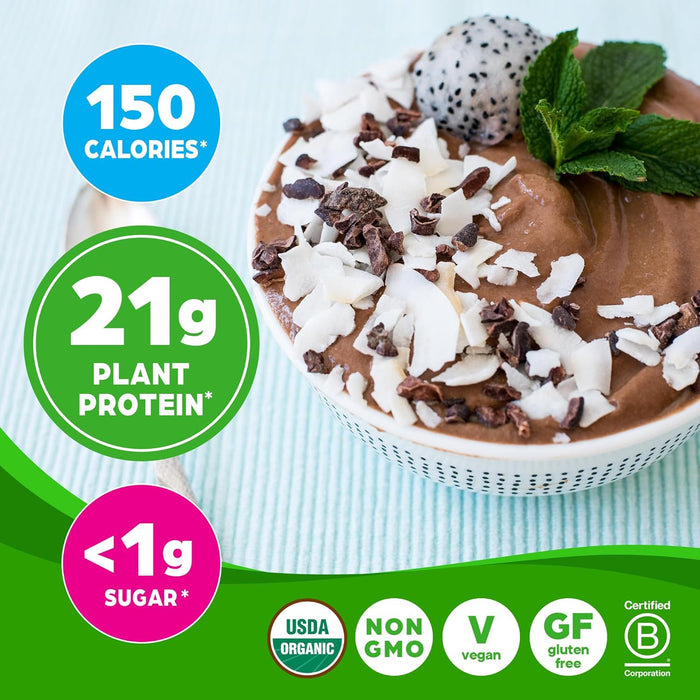 Orgain Organic Plant Based Protein Powder - 21g Plant Protein, 7g Prebiotic Fiber, Low Net Carb, No Lactose Ingredients, No Added Sugar, Non-GMO, 1.02lb