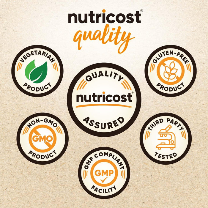 Nutricost Organic Pea Protein Isolate Powder 2lb - Unflavored - Vegetarian Friendly, Gluten Free, Non-GMO